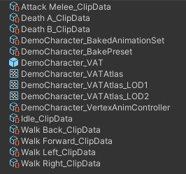 Baked assets