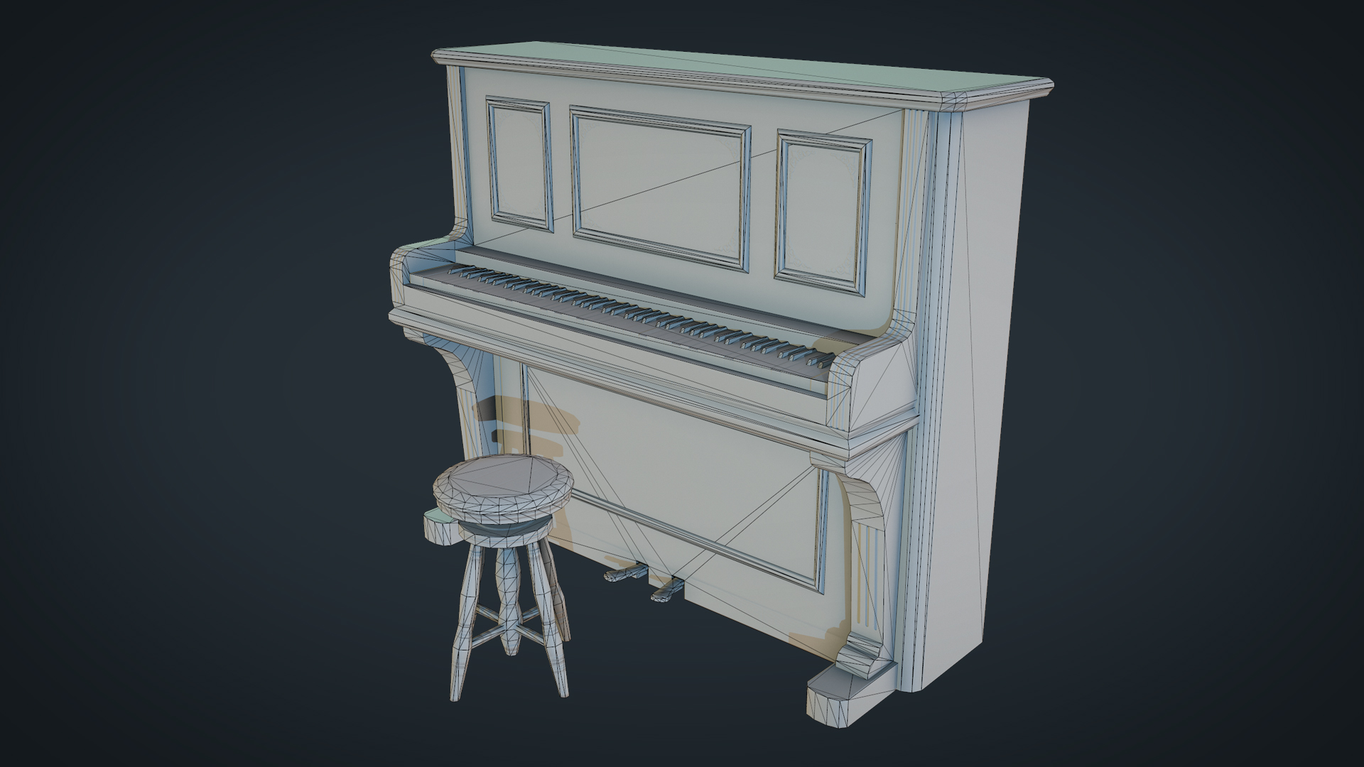 Piano wireframe