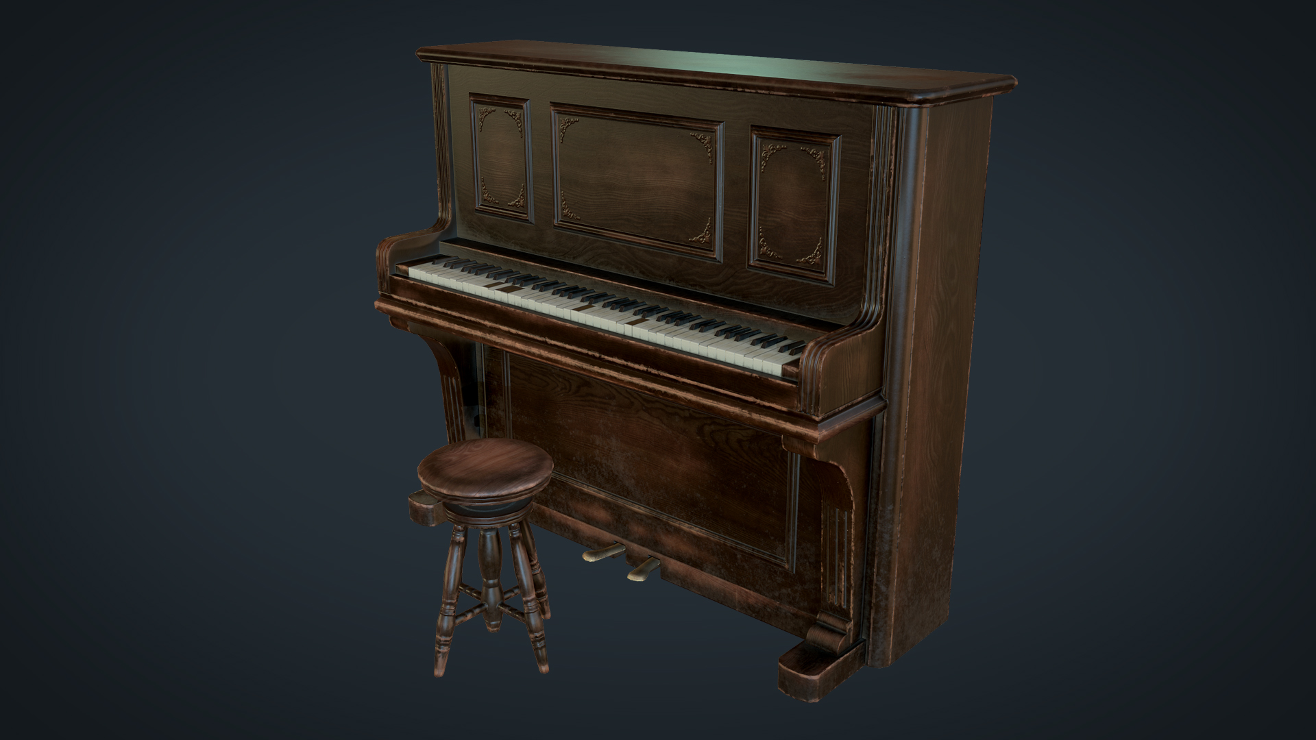 Piano textured