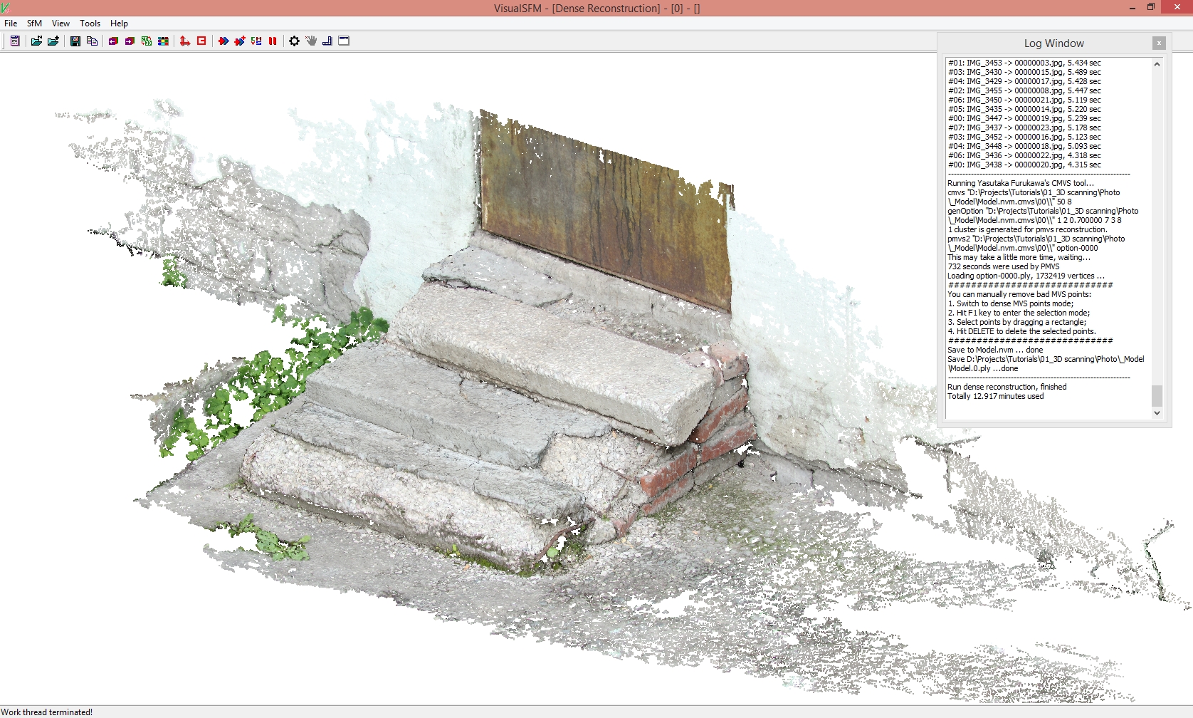 Dense point cloud